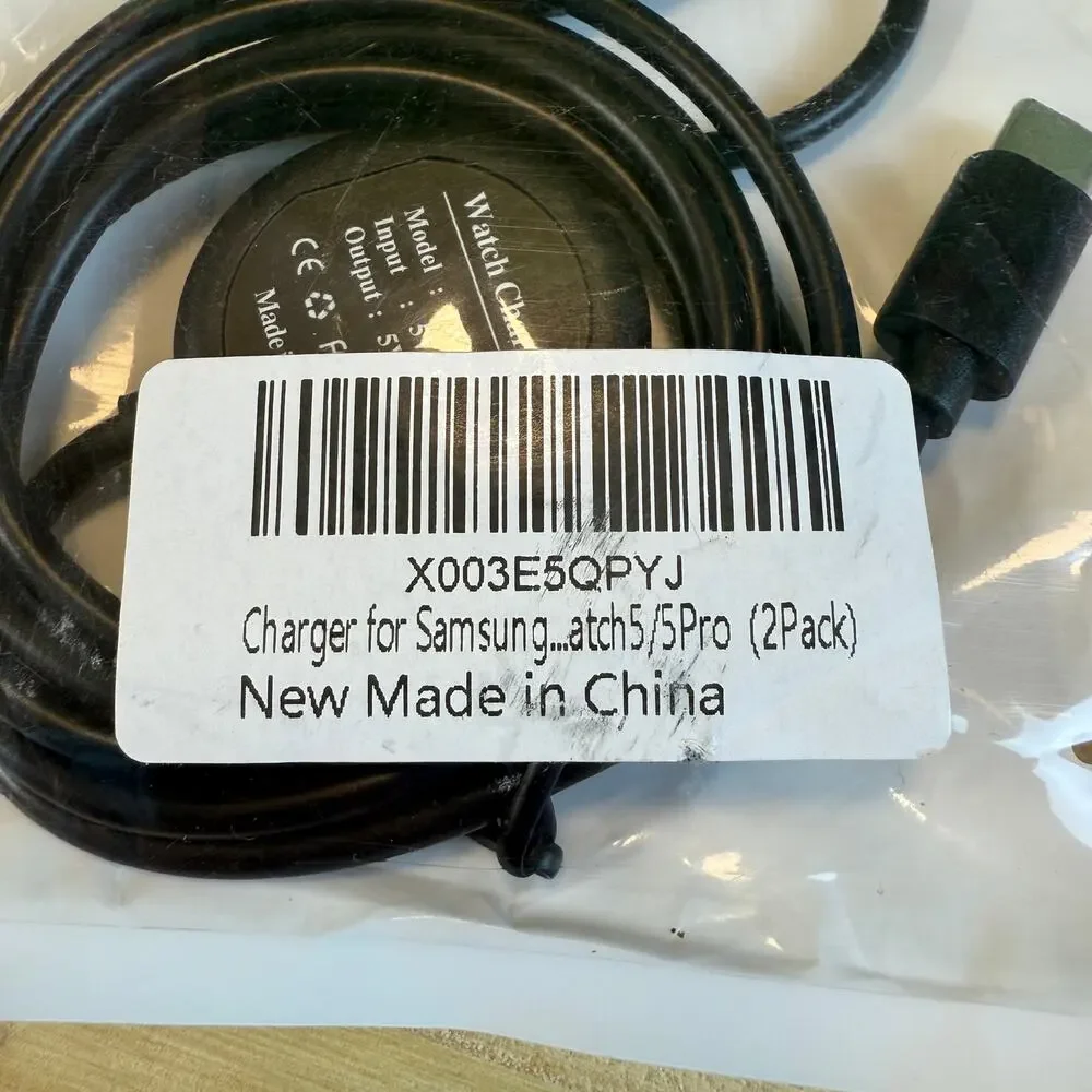 New Sealed Watch Charger 5V for Samsung 5 and 5 Pro - 2 Pack 3 Ft Ships from US